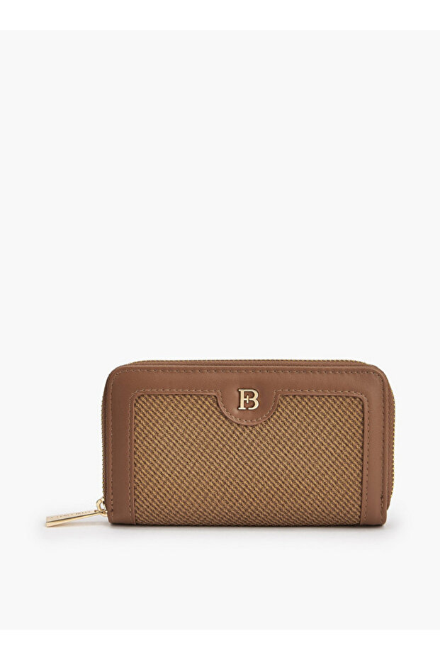 Textured Zip-Around Wallet - H 9 x W 15.5 cms