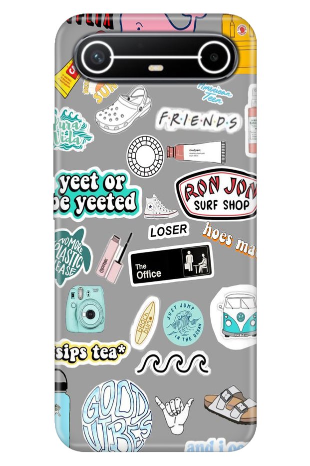 Spark Slim 5g Km9 Case Decorative Silicone Printed Cover Sticker Style