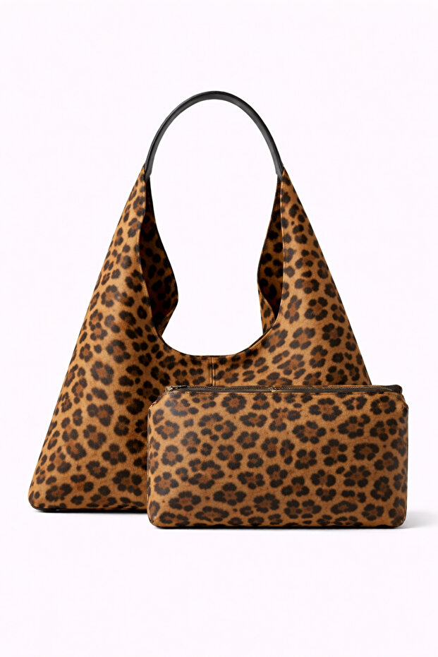 Leopard Aura Hobo Çanta - 3