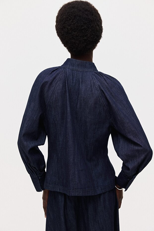 Pamuklu Kot Bluz - 3