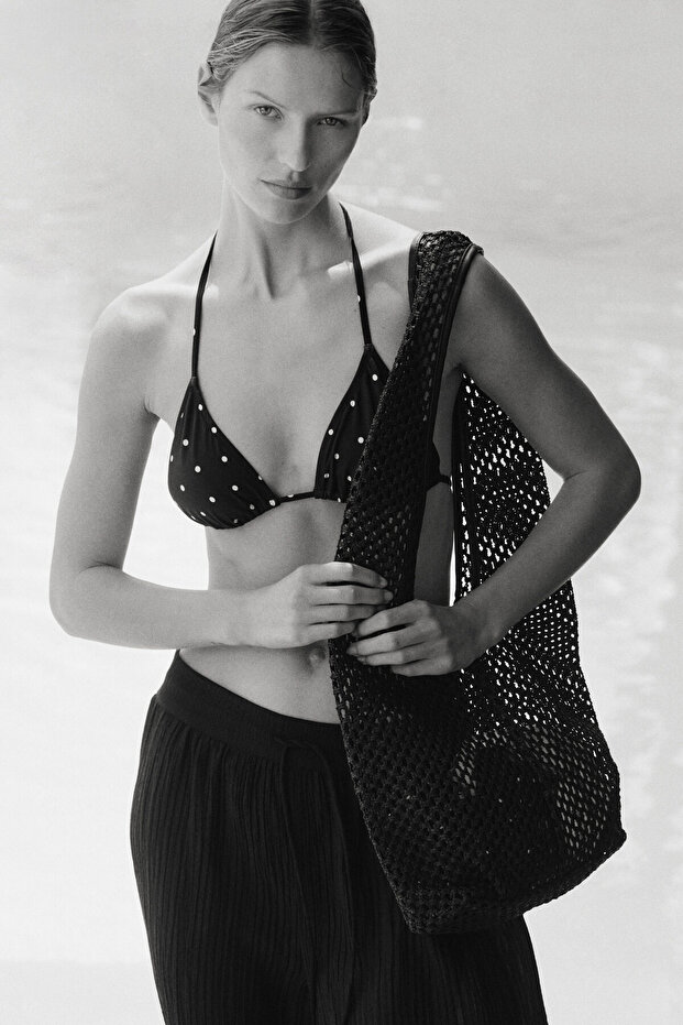 Dolgulu Üçgen Bikini Üstü - 3