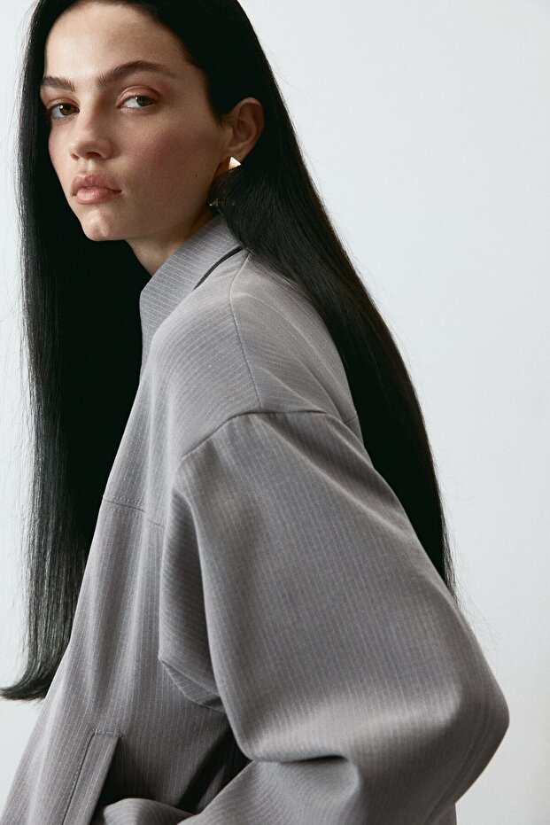 Yakalı Pilot Ceketi - 5