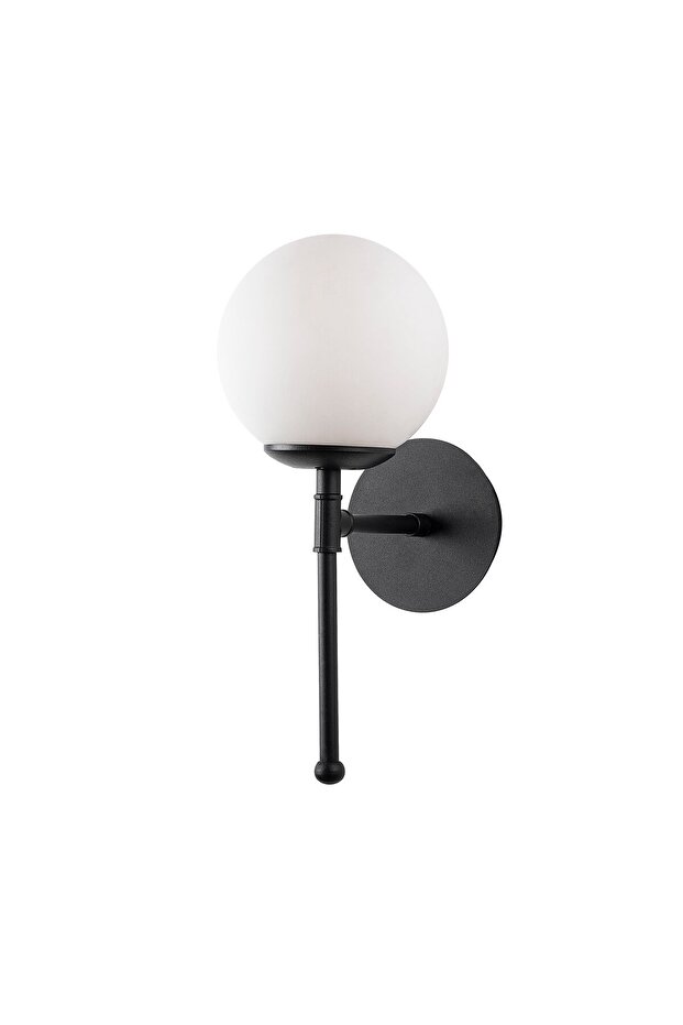 Black Sconce Wall Lamp with Tufts E27 Compatible 15X20X35 cm Living Room Lighting