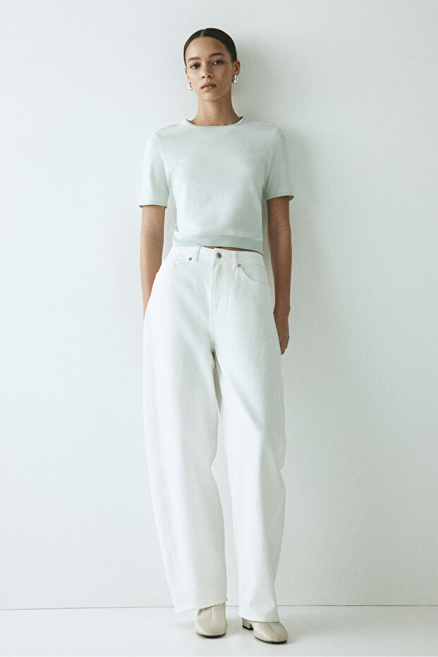 İnce Triko Tişört - 1