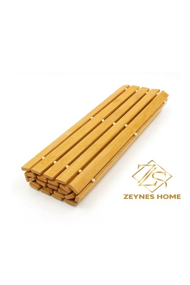 Bambu Kapı Önü Kaymaz Mat Paspas - 4