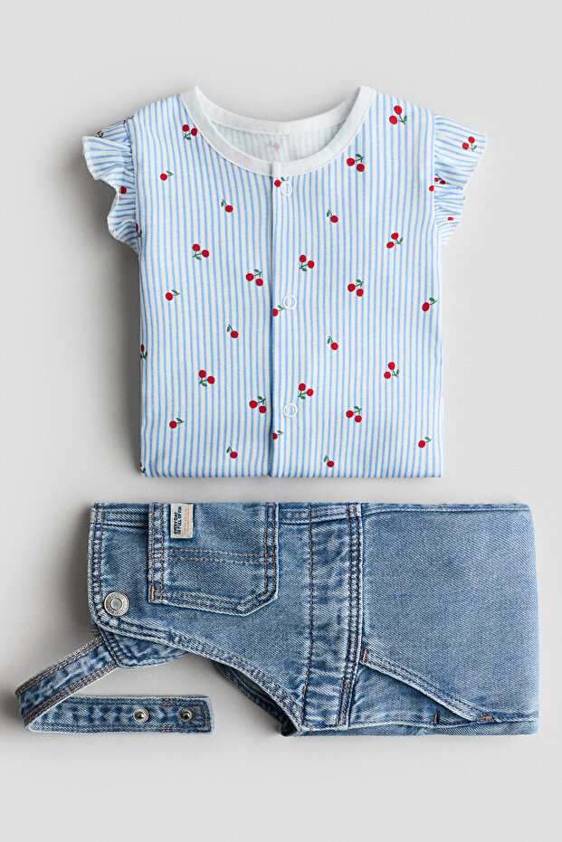 Pamuklu Kot Tulum - 1