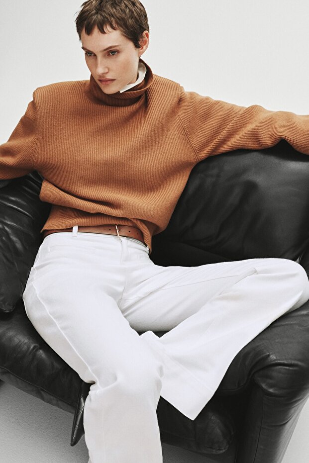 İspanyol Paçalı Gabardin Pantolon - 2