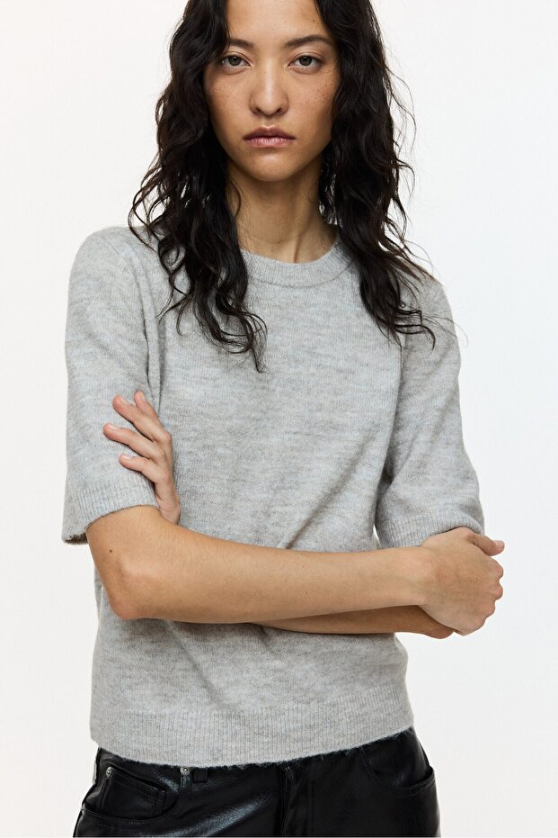 İnce Triko Tişört - 3