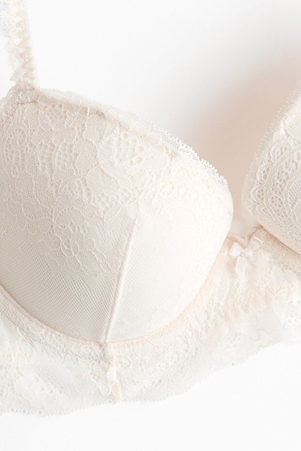 Dantel Push-up Sütyen - 7