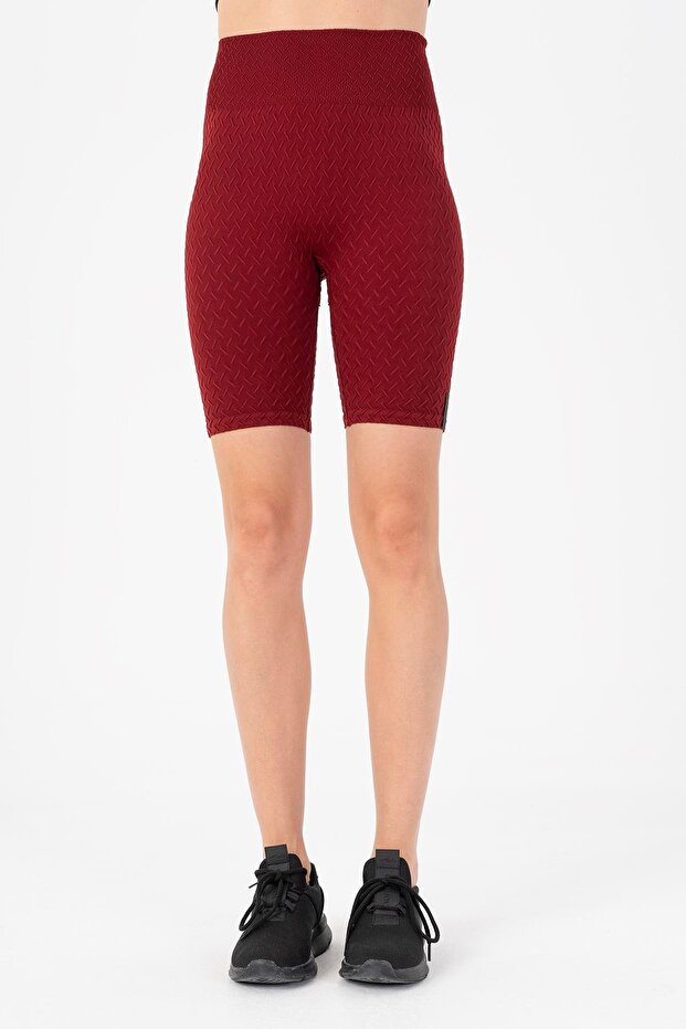 Biker Women's Burgundy Shorts