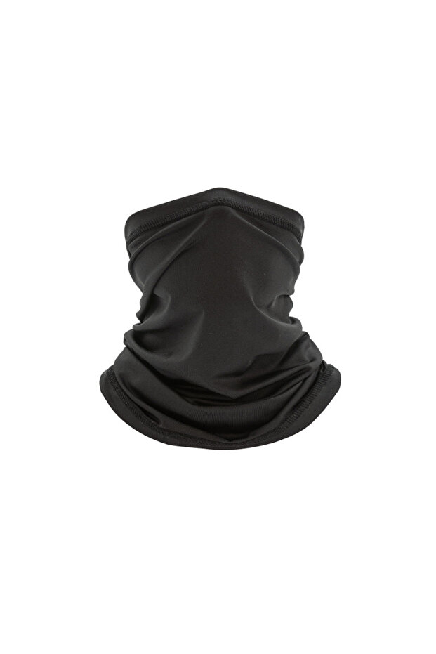 Solid Black Musion Sun Protection Bandana Head Scarf Motorcycle Anti Dust SPF 50 Mask Ice Silk