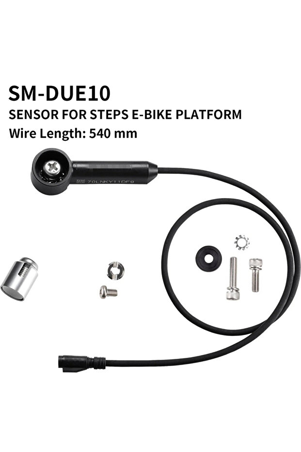 مستشعر السرعة SM-DUE10 لـ Shimano Steps، مستشعر سرعة بطول 540 مم للاتصال مع ST