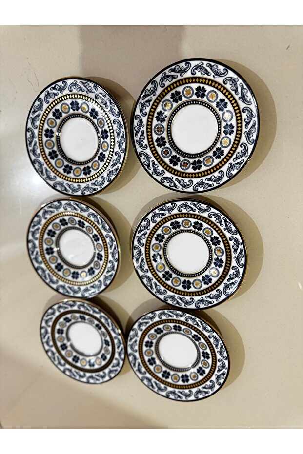 Esterhomedecor 6-Piece Porcelain Coaster Set