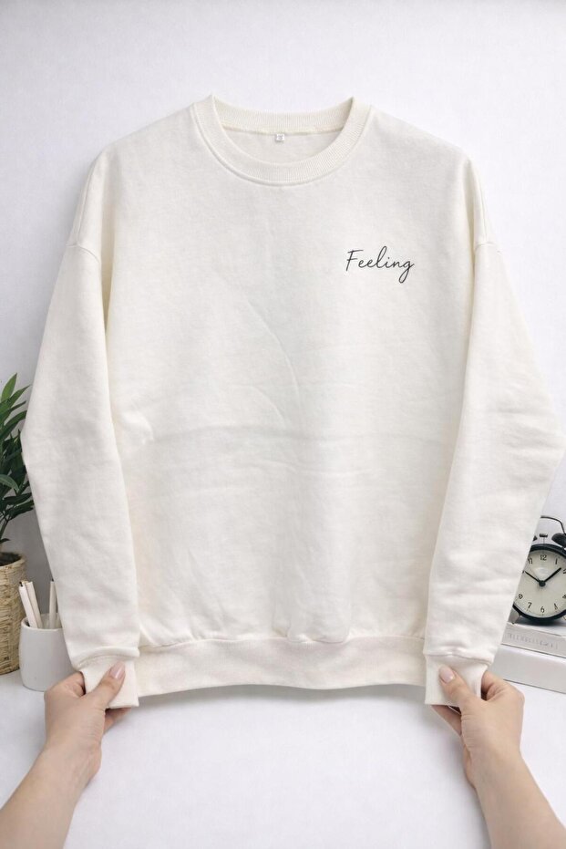 Cycling Collar 3-Thread Cotton Paris Print Sweatshirt