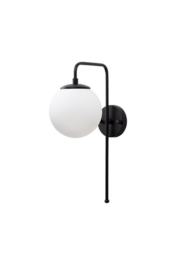Black Sconce Wall Lamp with Tufts E14 15X28X43 cm Living Room Lighting