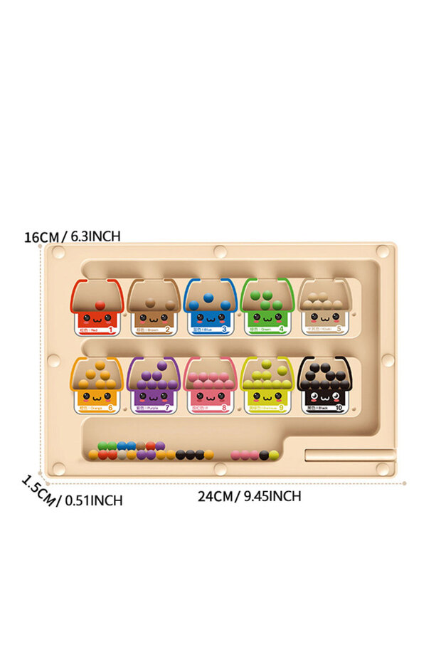 Square Kid Magnetic Maze Walking Ball Baby Concentration Training Early Education Puzzle Toy for Log