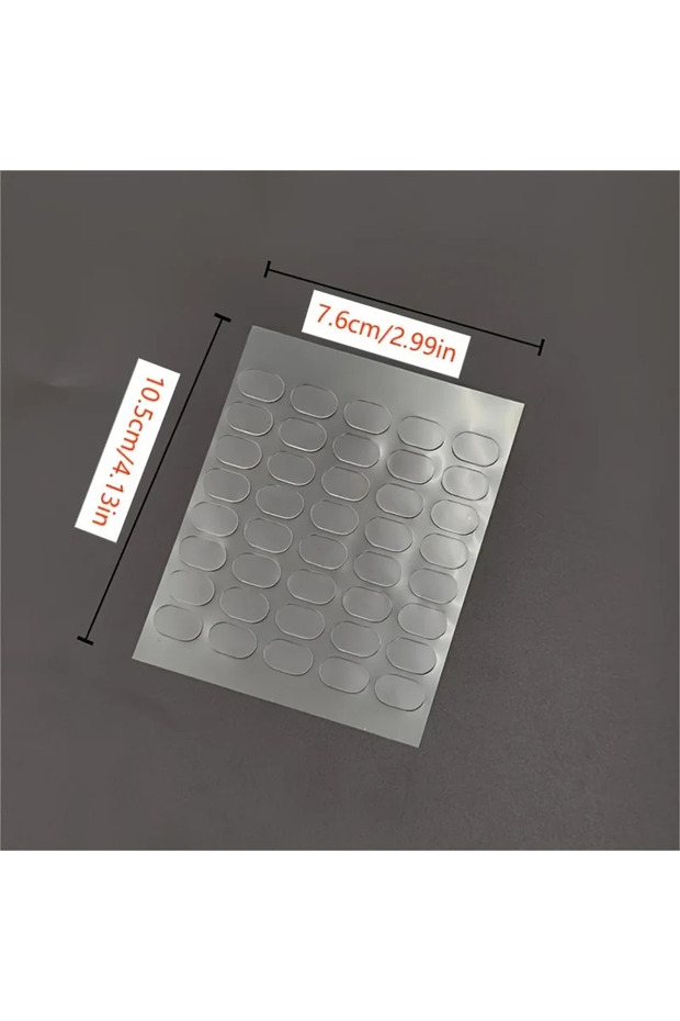 100pcs 100/200pcs Transparent Double-Sided Tape Pads - Non-Marking, Anti-Skid Adhesive for DIY Proje