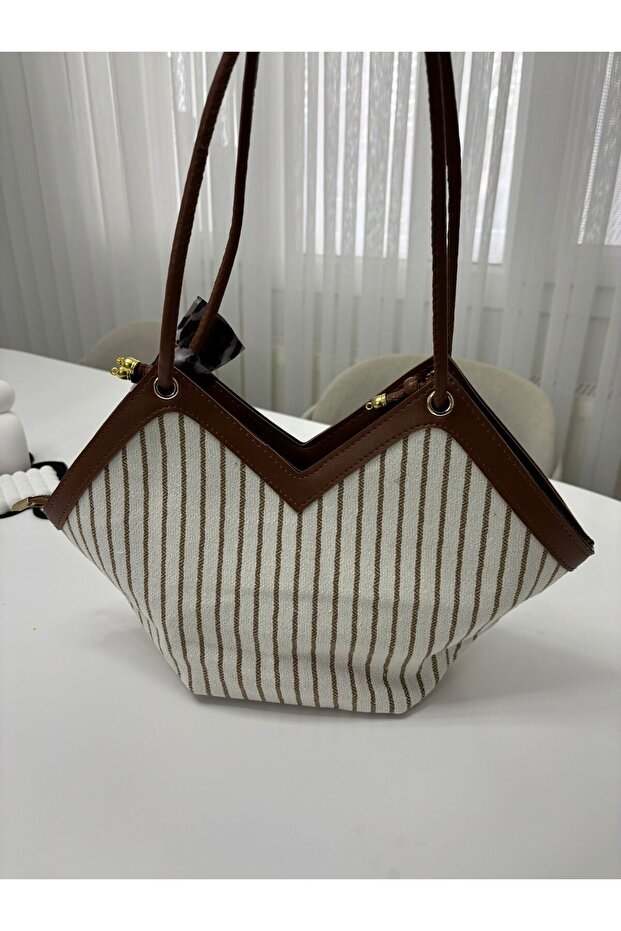 Kadın Hasır Şık Omuz Çanta - 3