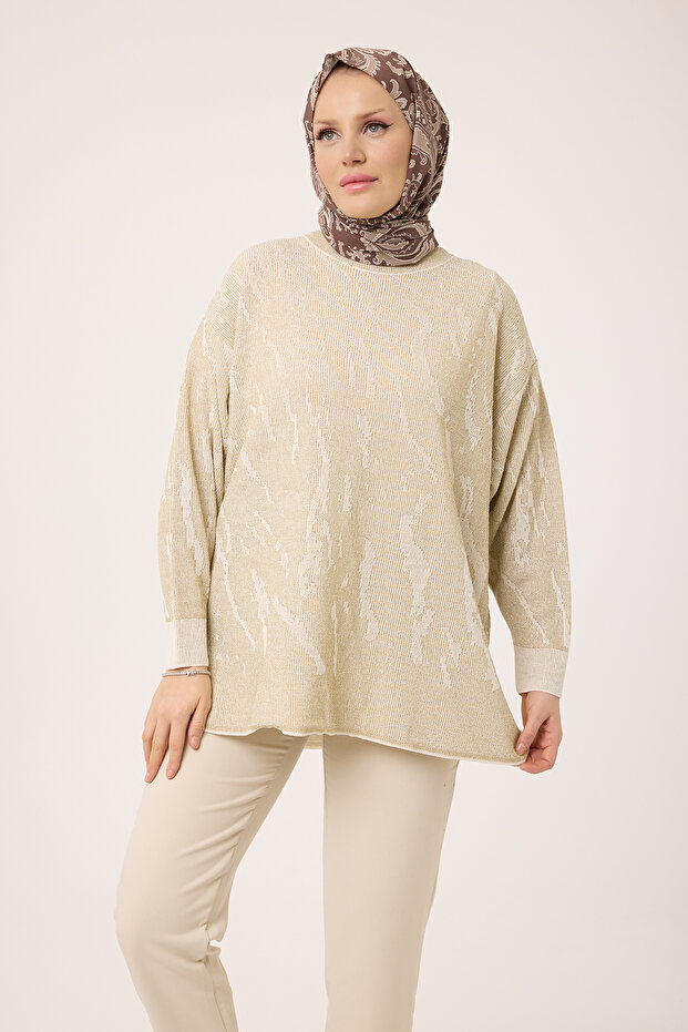 44219 - Stylish Comfortable Rayonelit Women's Long Flowy Slim Knit Sweater