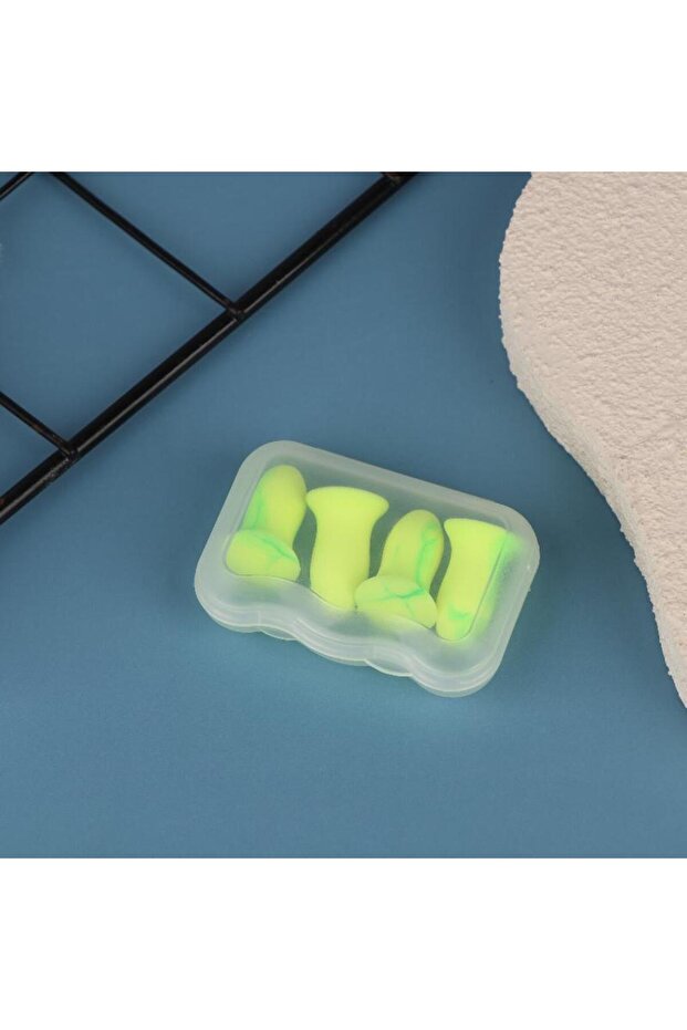 A 1Box 4pcs 1/3/5 Boxes Anti-Noise Sleeping Aid Ear Care Reusable Sleep Ear Plugs Noise Reduction So