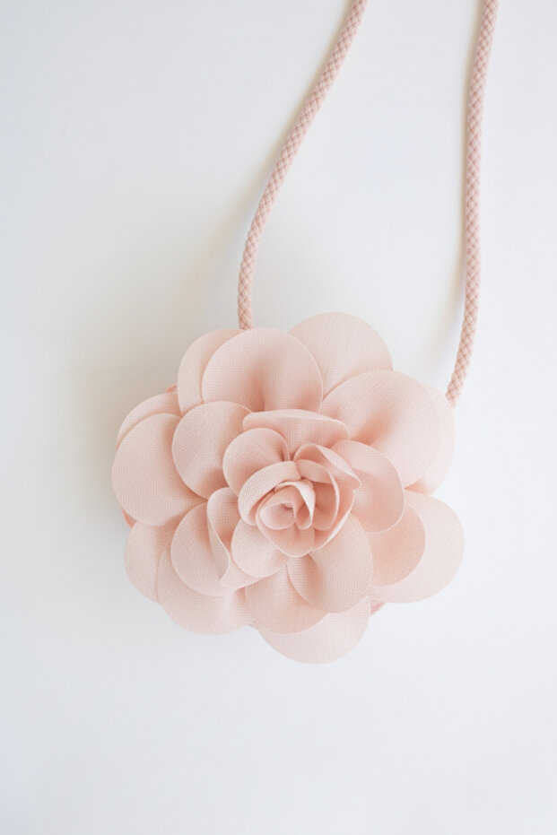Girl's Pink Floral Bag