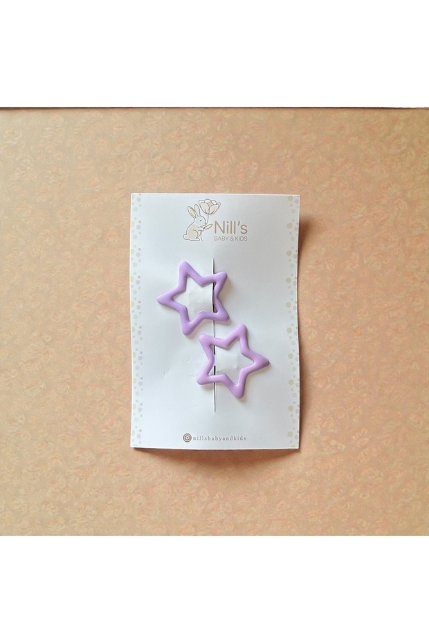 2-Piece Lilac Star Figured Buckle