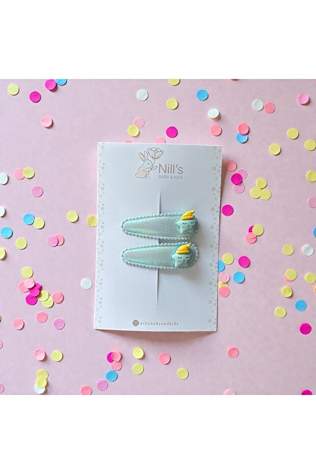 Cloud Figured Baby Snap Buckle – Mint Green