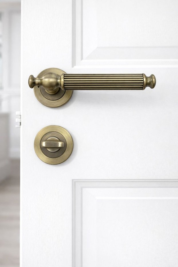 Hanedan Wc Handle Matte Antique Yellow (Bathroom-Wc) Type Door Handle Aluminum