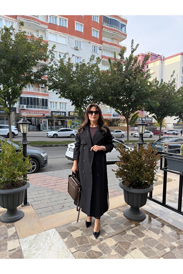 SİYAH TRENÇKOT - 4