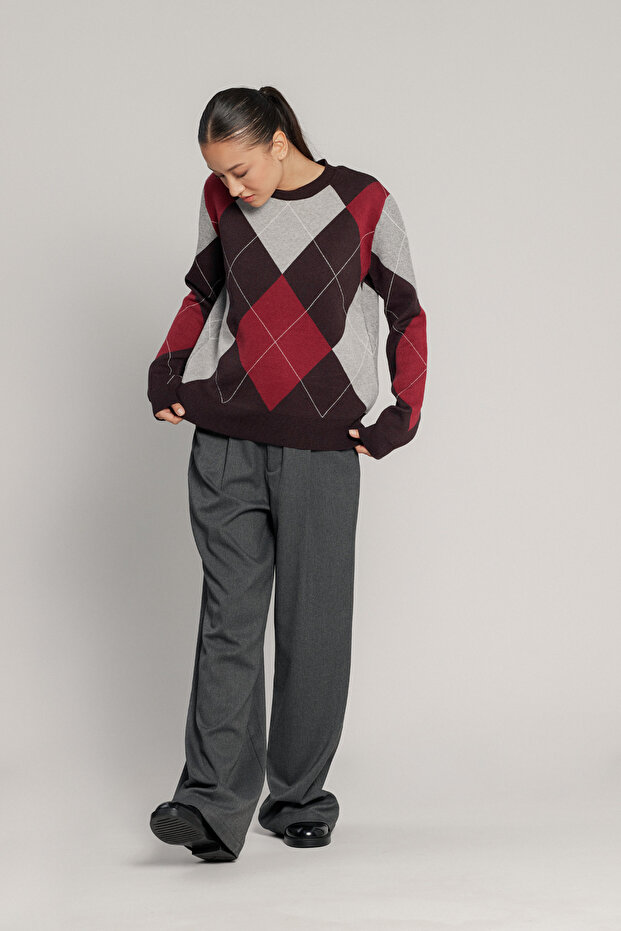 BAKLAVA PATTERNED KNIT SWEATER