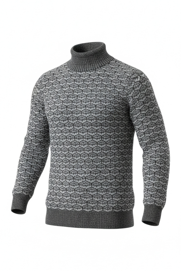 سترة رجالية بنمط ياقة الصياد نصف دائرية - 4