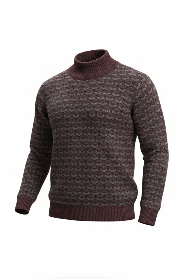 سترة رجالية بنمط ياقة الصياد نصف دائرية - 4