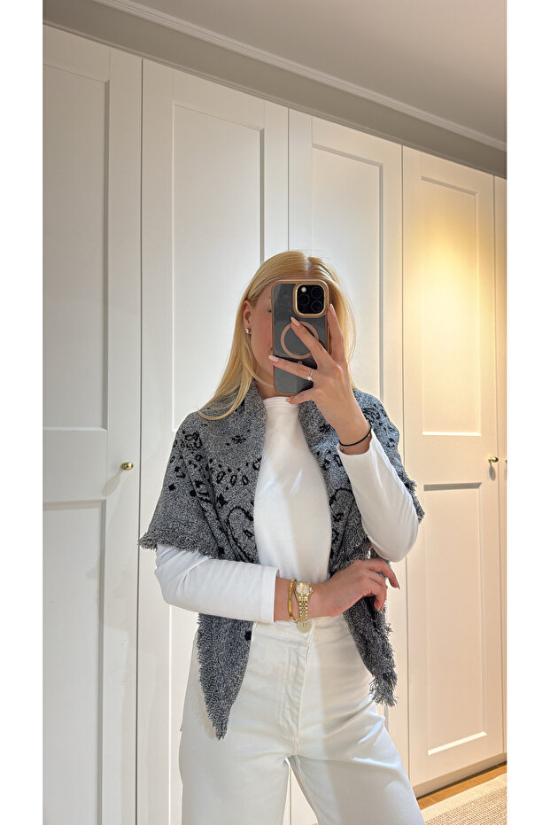 DESENLİ TRİKO ŞAL - 1