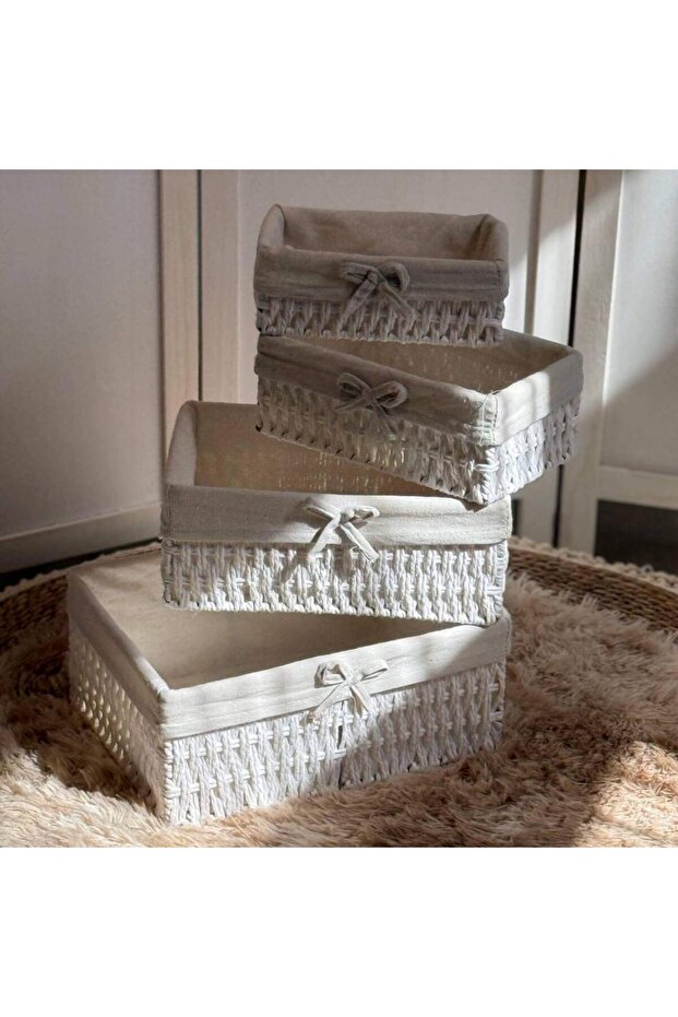 White Storage Baskets - 2