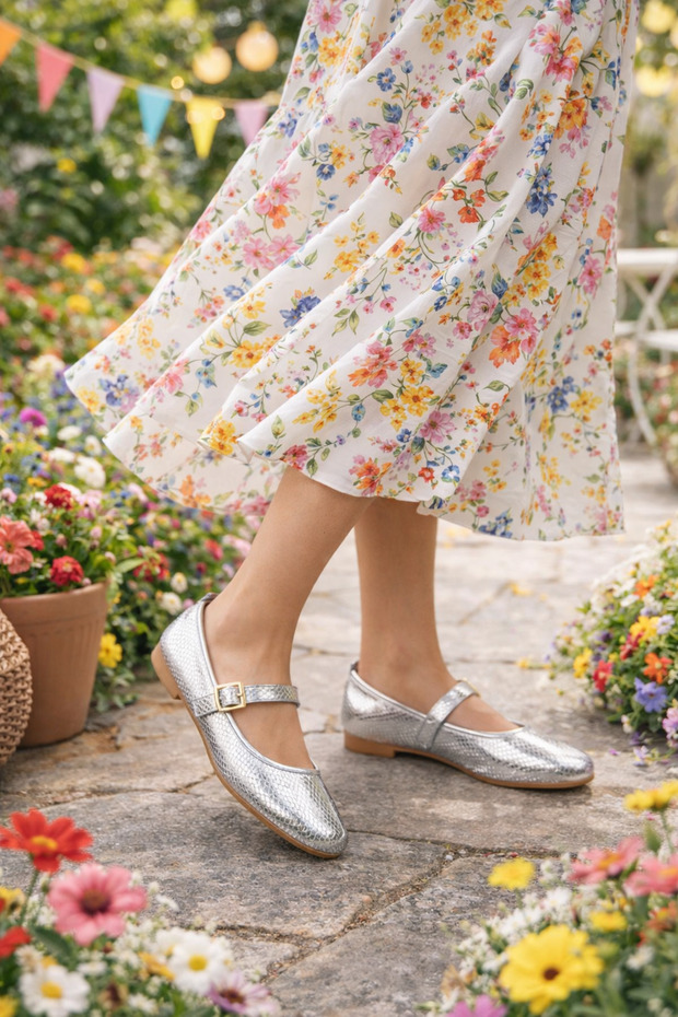 Silver Band Home, Office Shoes-Ballerinas Zyn101