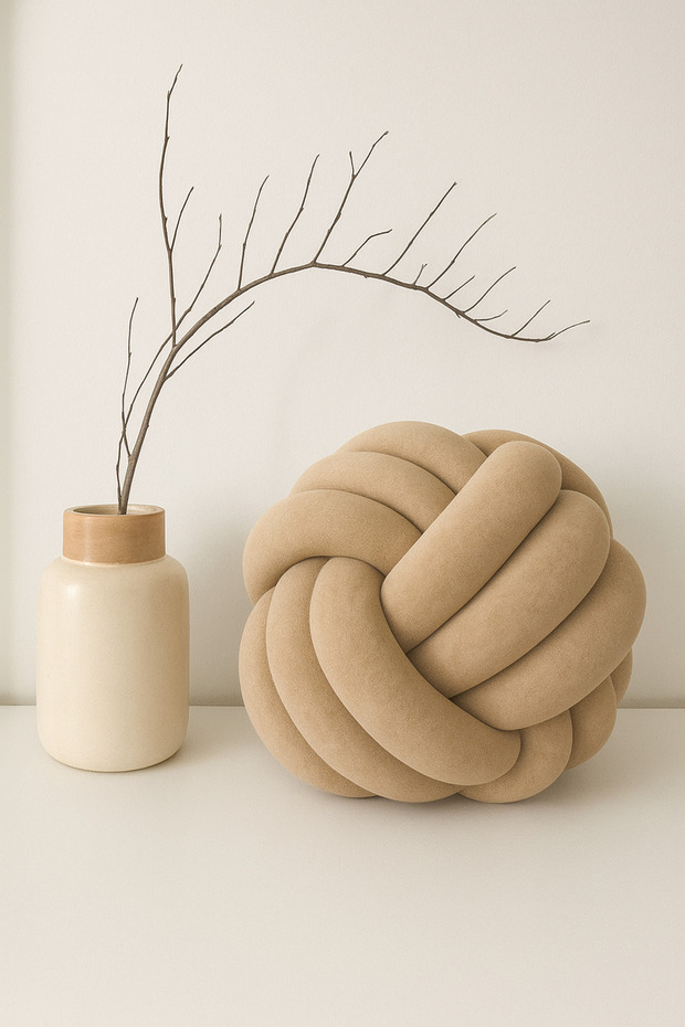 وسادة زخرفية على شكل عقدة - 1