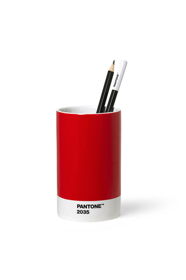 Modern Desk Pencil Cup – Red