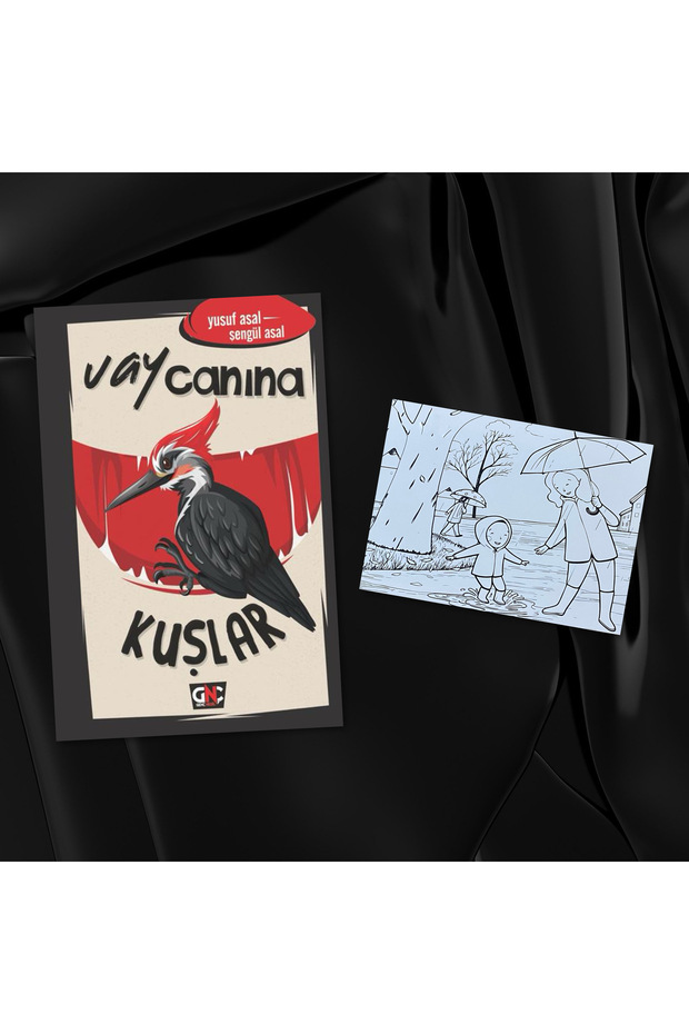 Vay Canına Kuşlar / Hardcover / Postcard Painting Gift