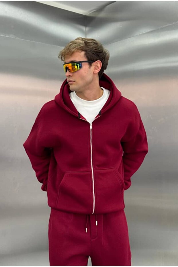 Basic Premium Zip Hoodie Oversize - 3