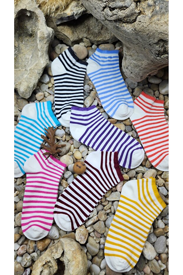 8 Pairs of Cotton Women's Booties Socks