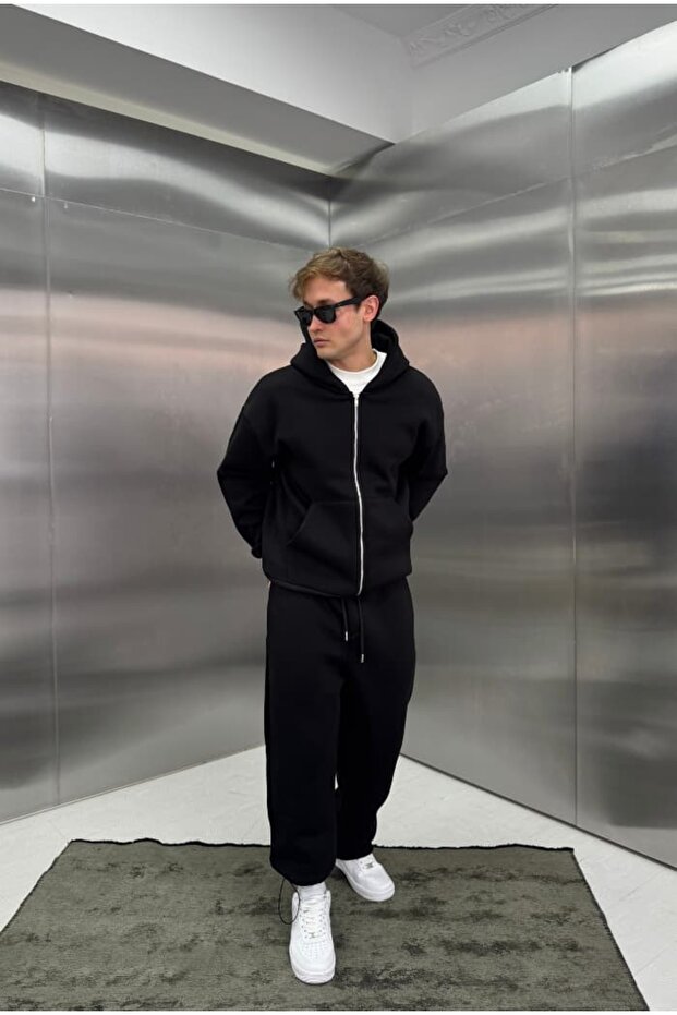 Basic Premium Zip Hoodie Oversize - 2