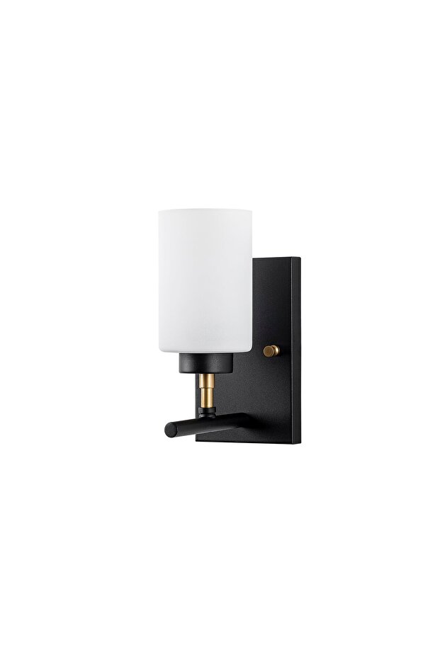 Yensuk Stylish Glass Single Sconce with Decorative Black E27 Compatible