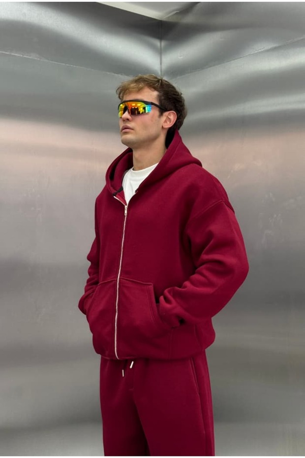 Basic Premium Zip Hoodie Oversize - 2