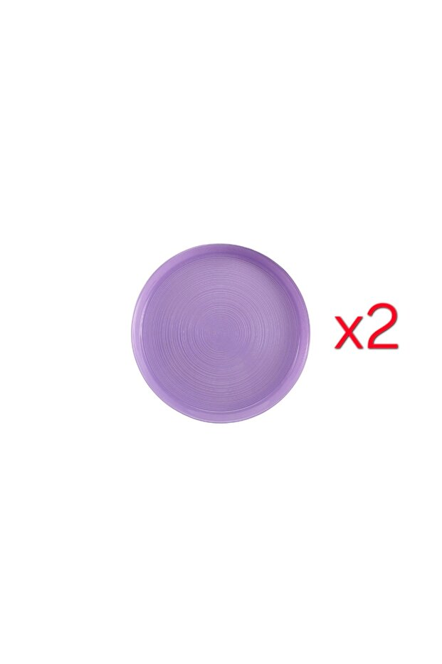 Funky Glass Plate Lilac 2-Pack 16cm