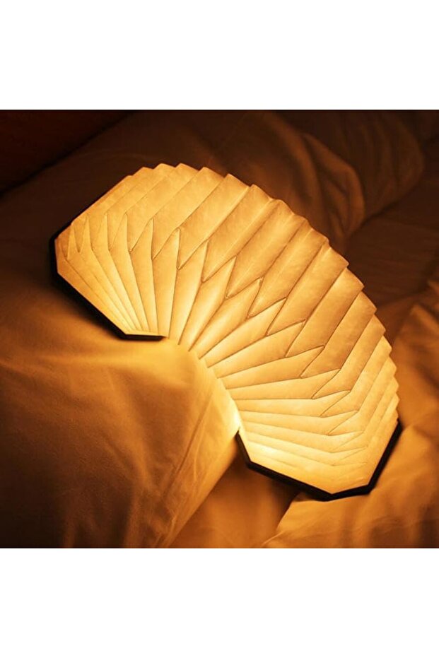 Wooden Book Light, Novelty Folding Organ Light