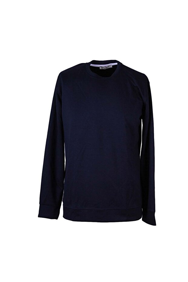 Basic Modal Octavian Navy Blue Men's Sweatshirt 26Yg08000054