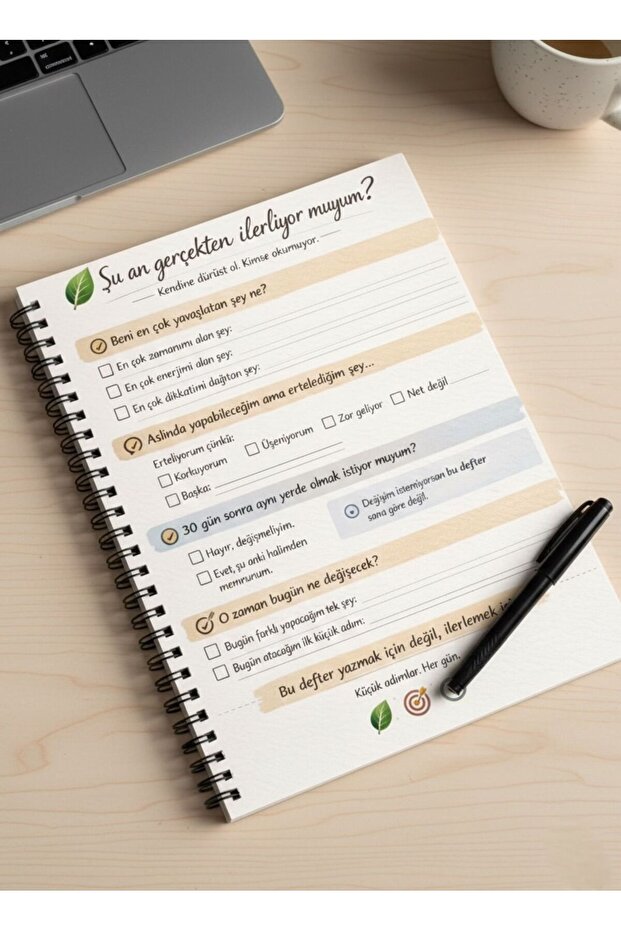 Target-Focused Daily | Personal Development Plan Tracking Notebook | A5 | 30 Sheets - 3