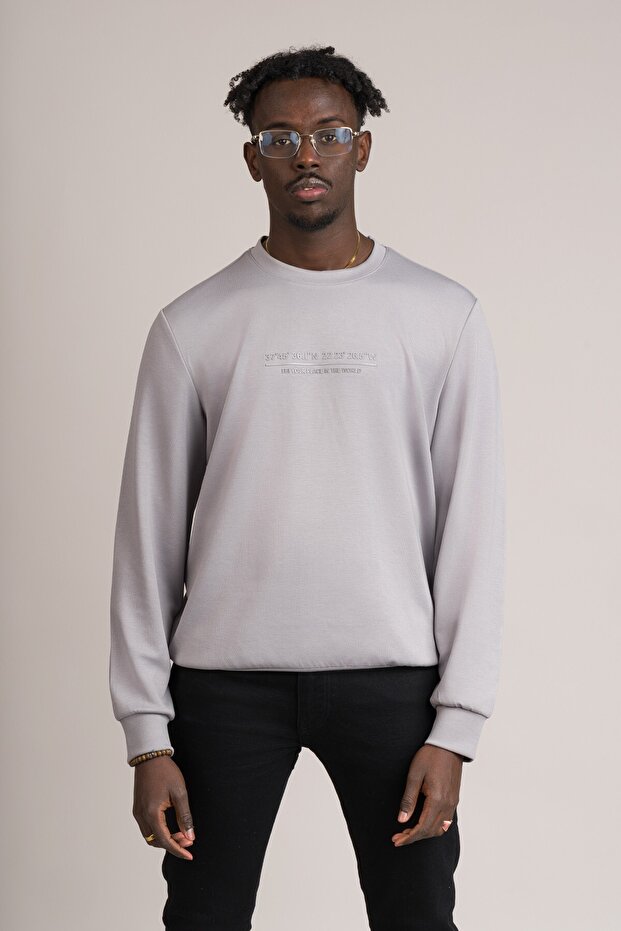 Slimfit Modal Fabric Spring Season Crew Neck Stretch Fabric Sweatshirt