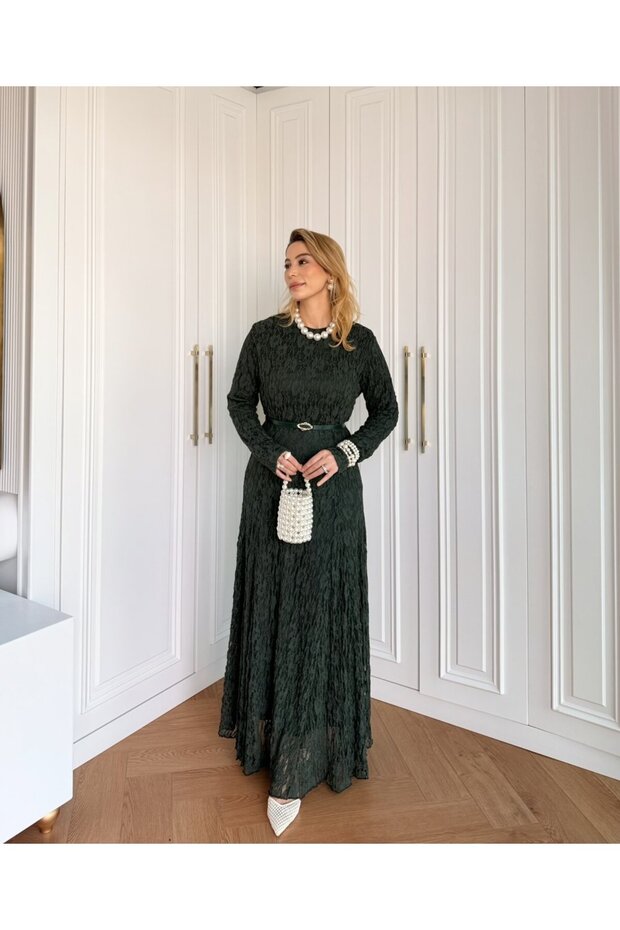 ASİL DANTEL ÖRME ELBİSE - 2