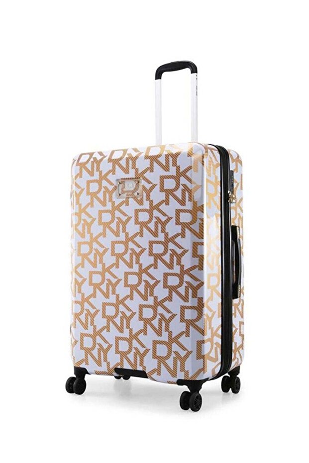Deco Signature Hard Case Luggage Trolley For Unisex Abs Lightweight 4 Double Wheeled Suitcase With B